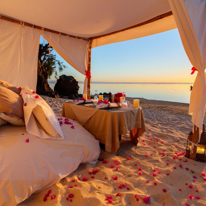 Cena privada en la playa