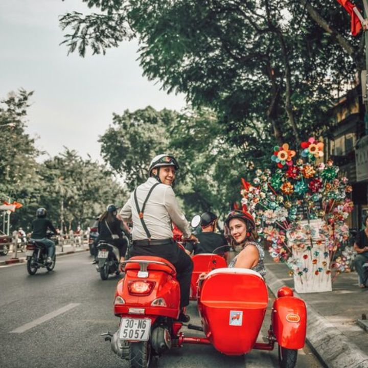 Visita Hanoi en sidecar